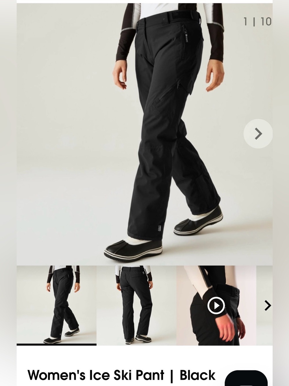 Dare2b Black Women's Cargo Ski Pants